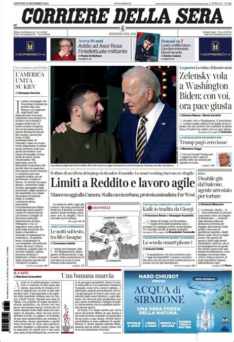 Corriere della Sera .